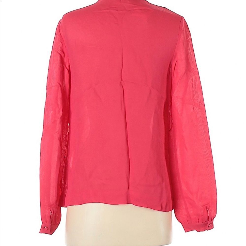 Kate Spade ♠️ Pink Ruffle Blouse - Picture 2 of 4